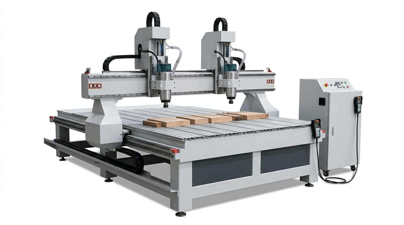 CNC Wood Router Double Head