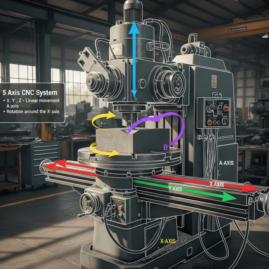 How the 5 Axis CNC Machine Works
