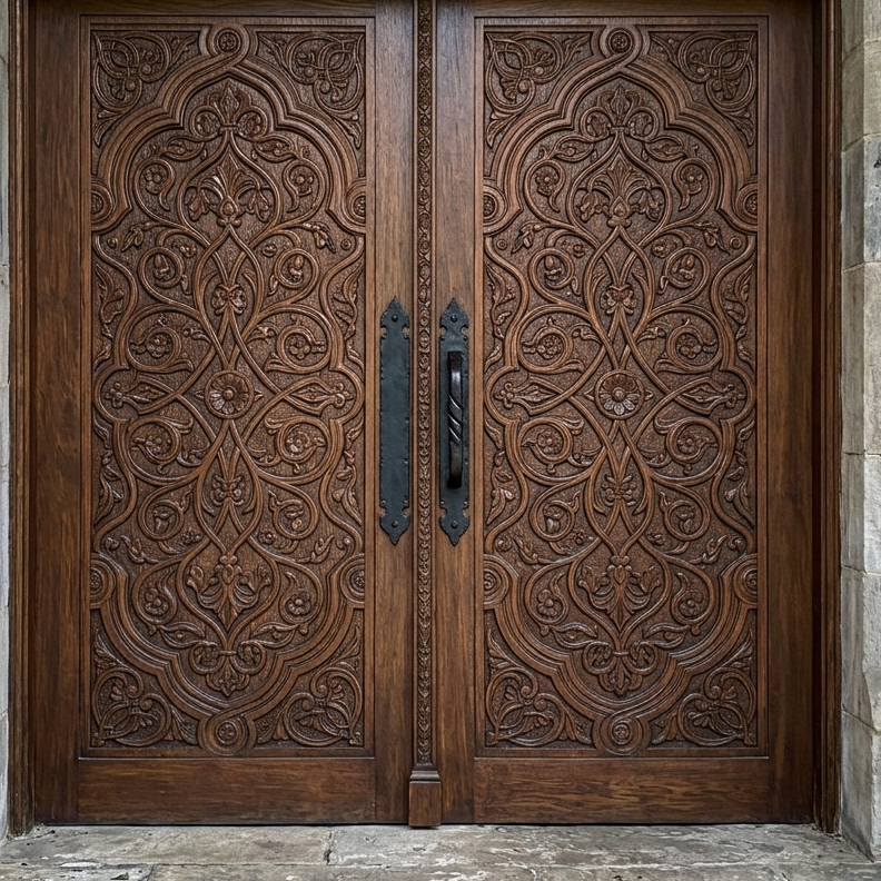  CNC Carved Wooden Doors